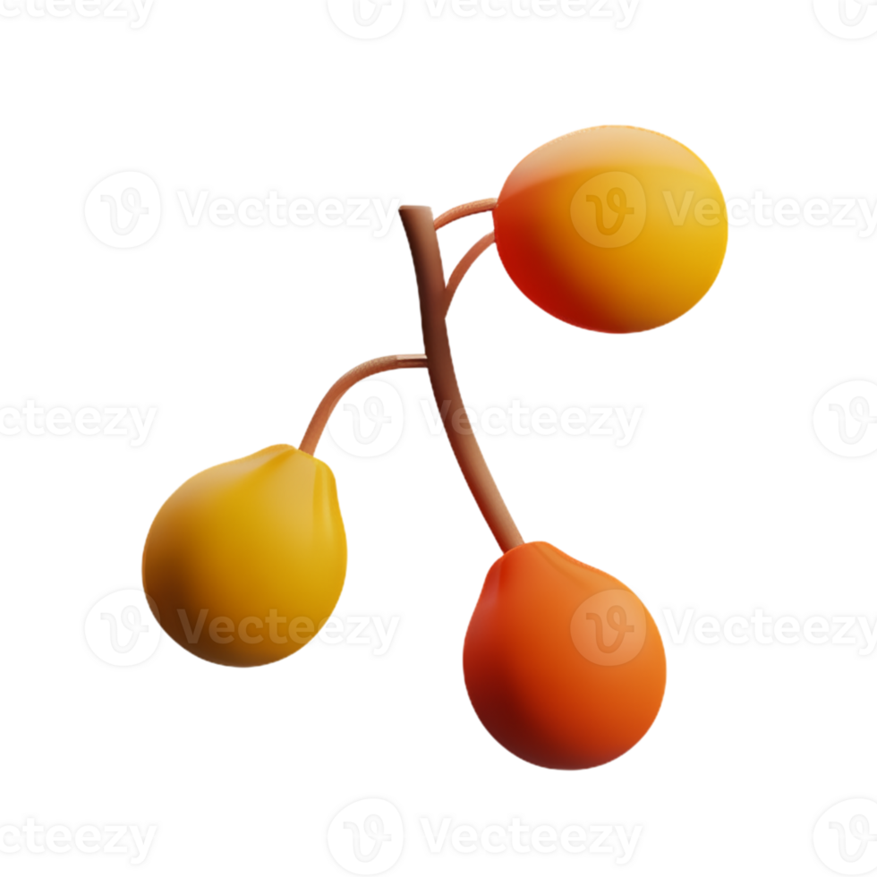 Physalis Autumn  Season  AI Generative png