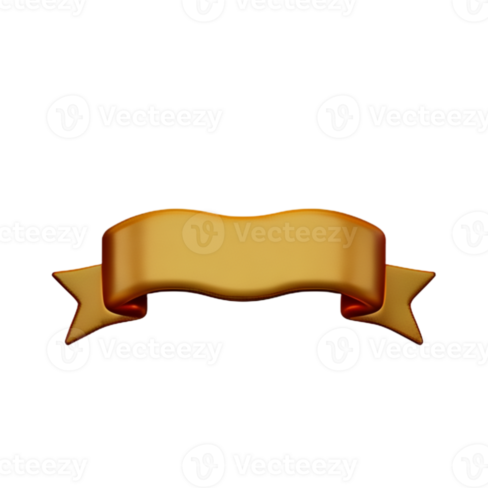 Party Banner Gold  AI Generative png