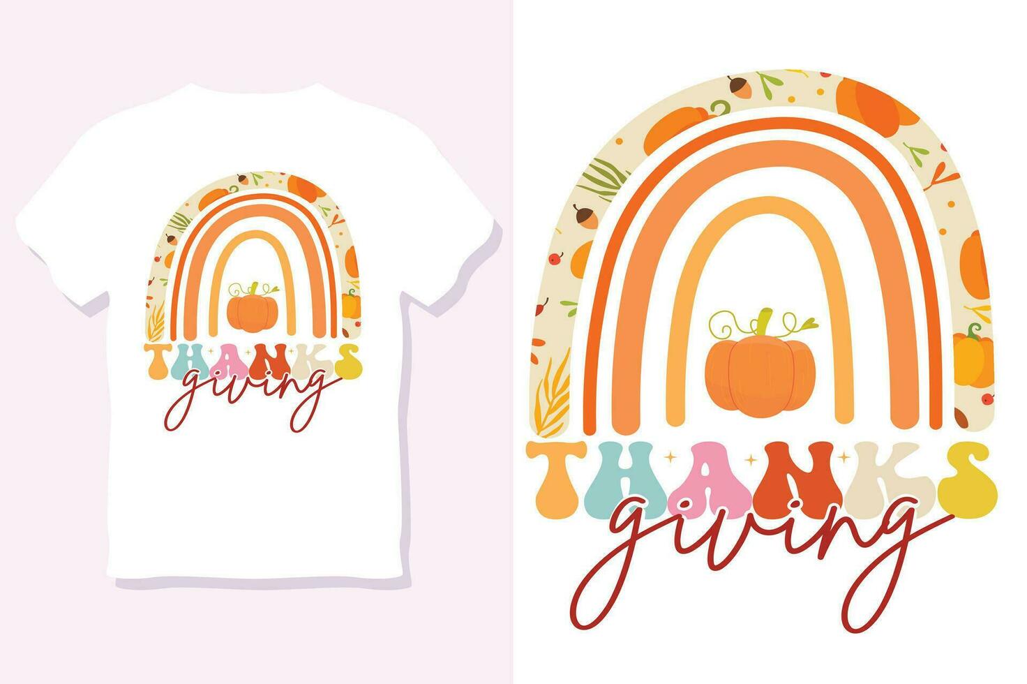 Thanksgiving day t-shirt design vector