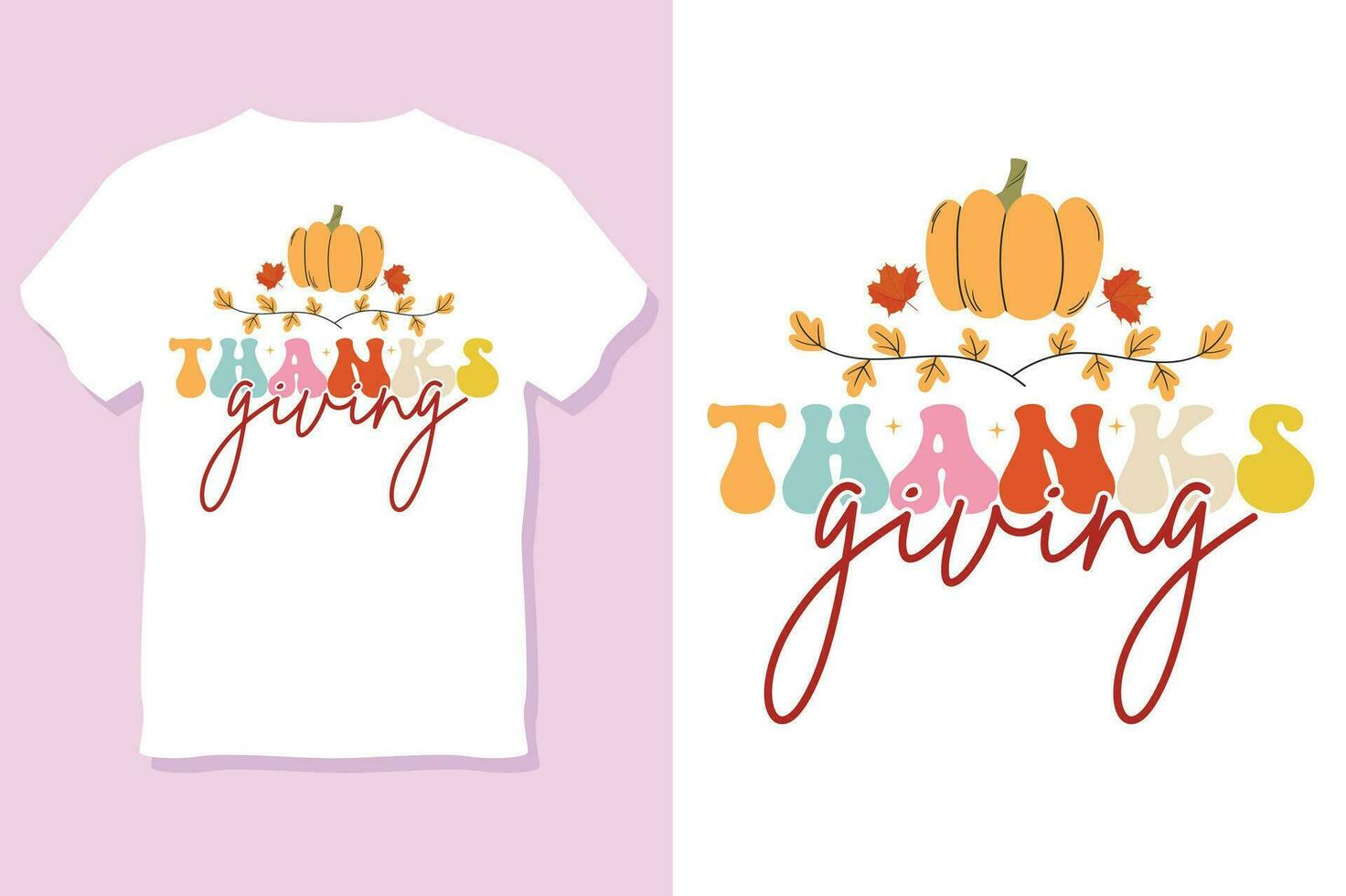 Thanksgiving day t-shirt design vector