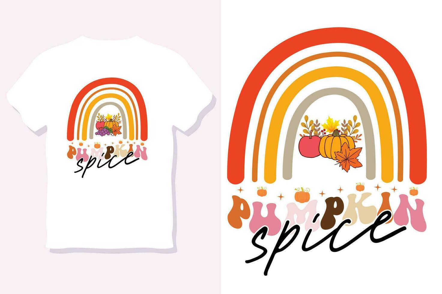 pumpkin spice ,Thanksgiving day t-shirt design vector
