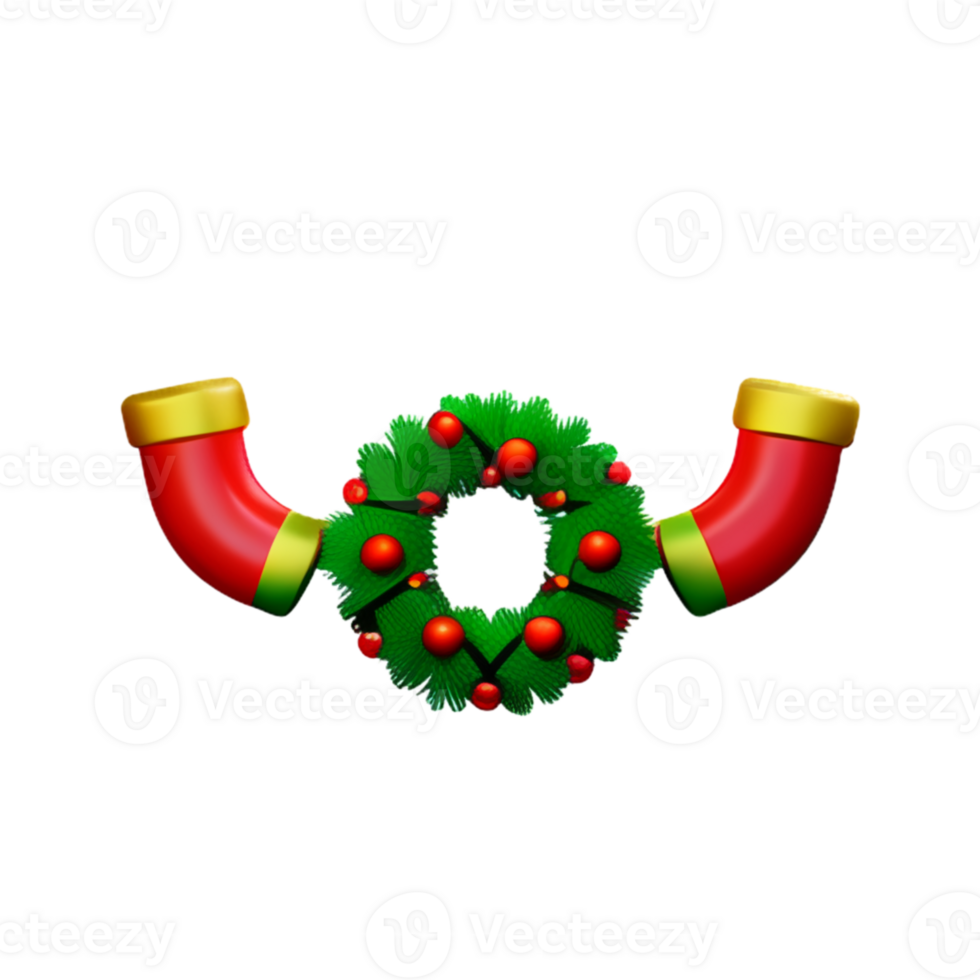 Christmas Garland  Cute AI Generative png