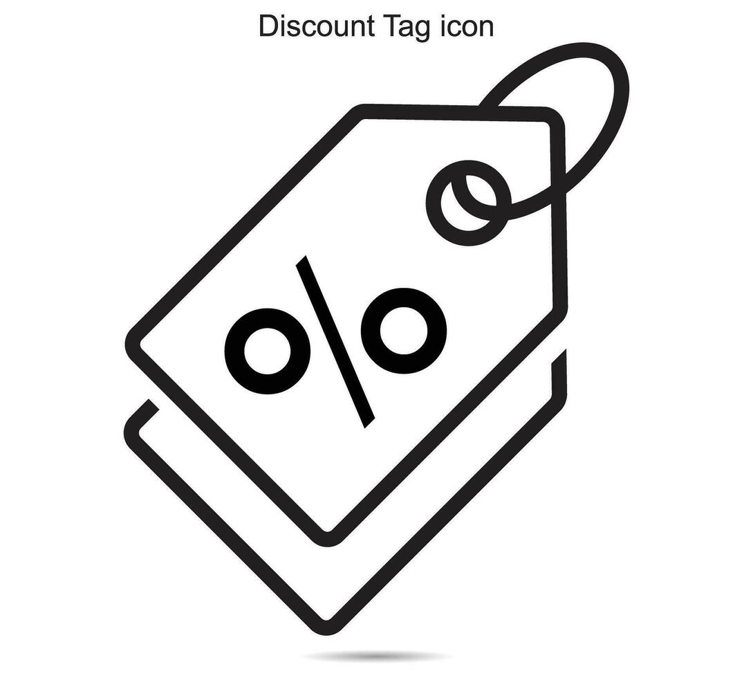 descuento etiqueta icono, vector ilustración