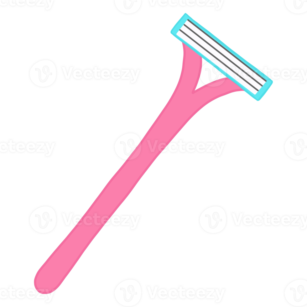 Pink Shaving Razor Blade png