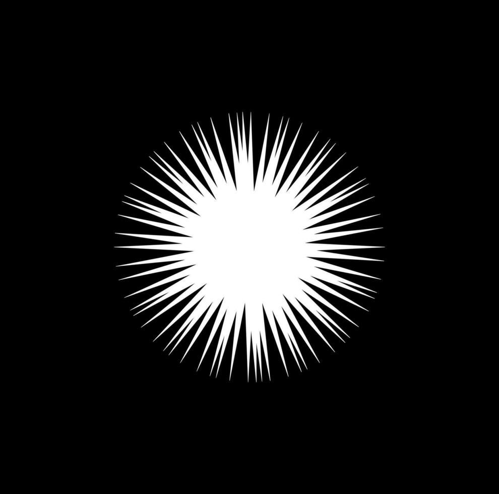 Sharp sunlight with sun vector icon.