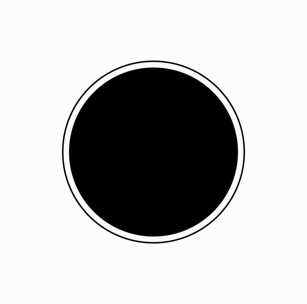 The Solar Eclipse vector icon with black color.