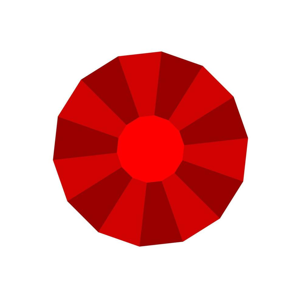 A Red diamond vector icon.