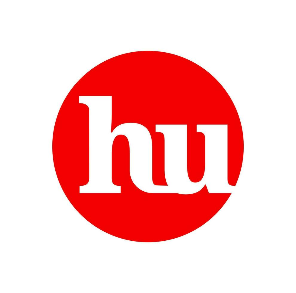 HU brand name initial letter iconAdobe Illustrator Artwork vector