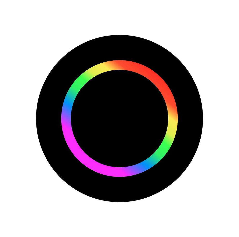 A colorful vector ring on black round. 28891491 Vector Art at Vecteezy