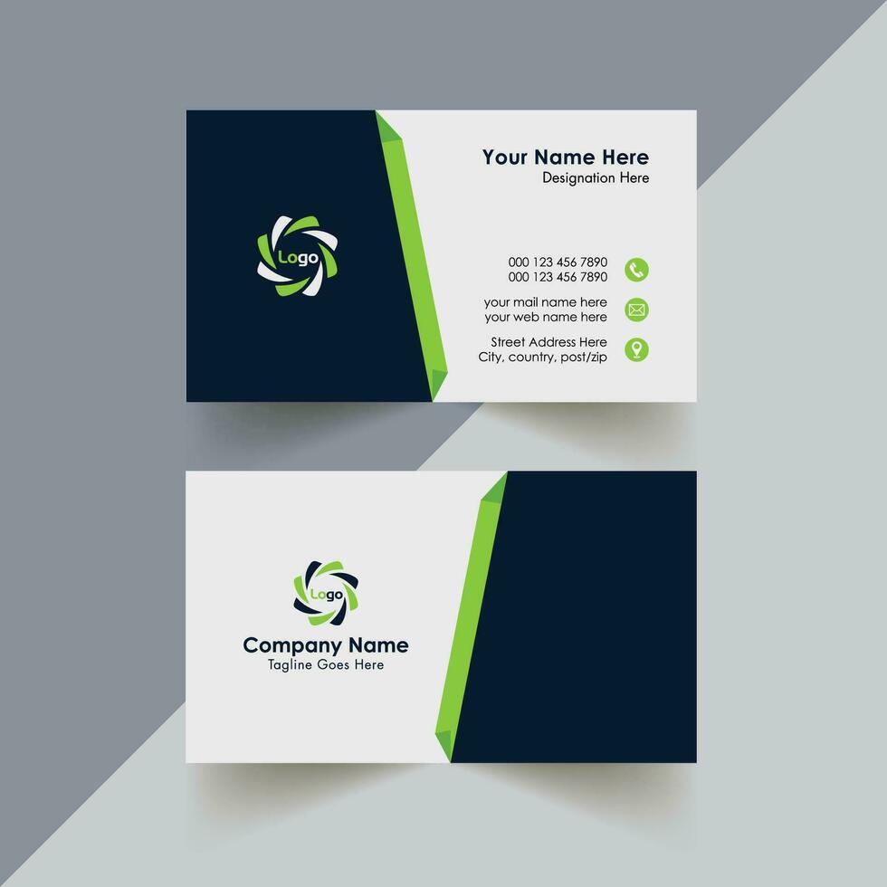 Modern creative business card design template vector