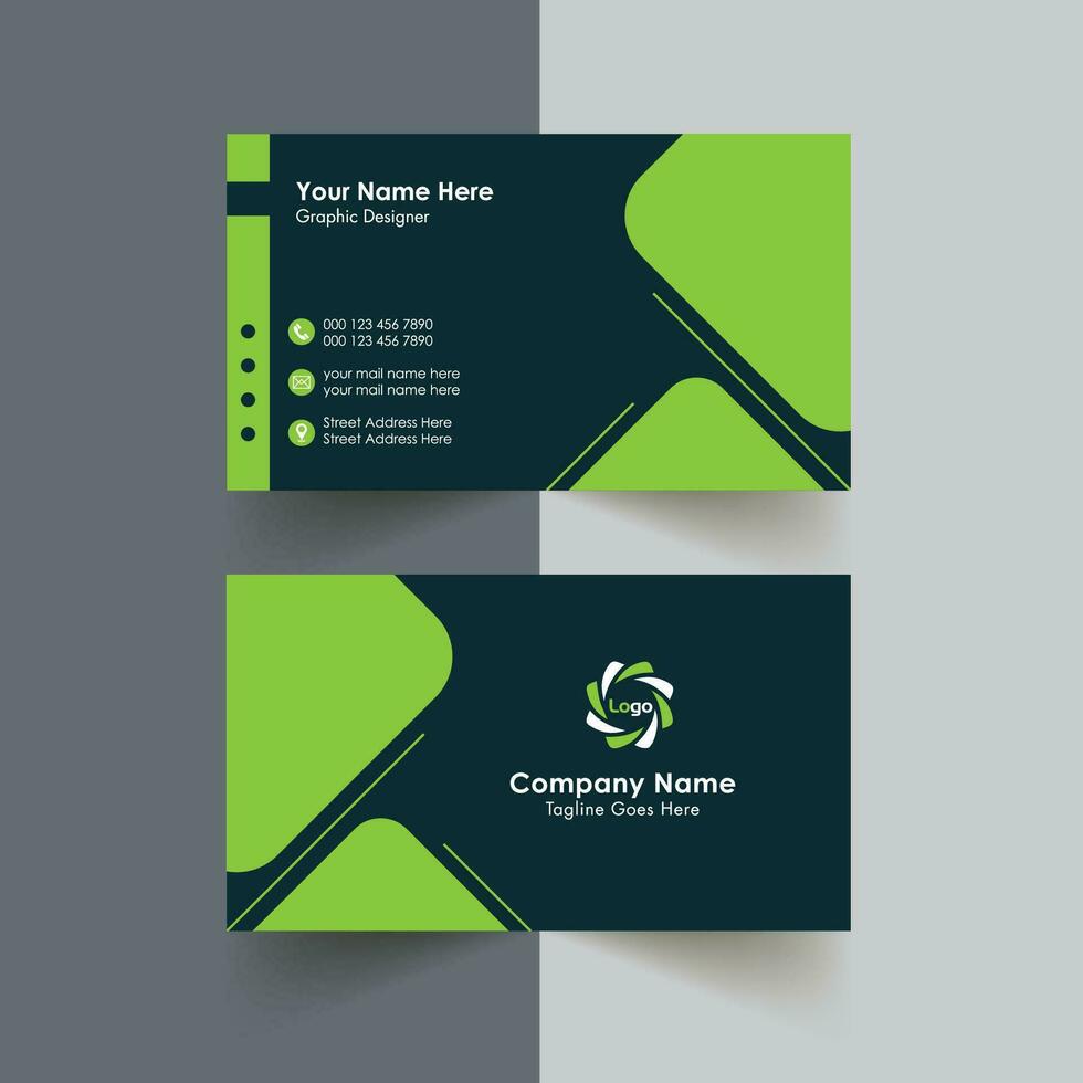 Modern creative business card design template vector