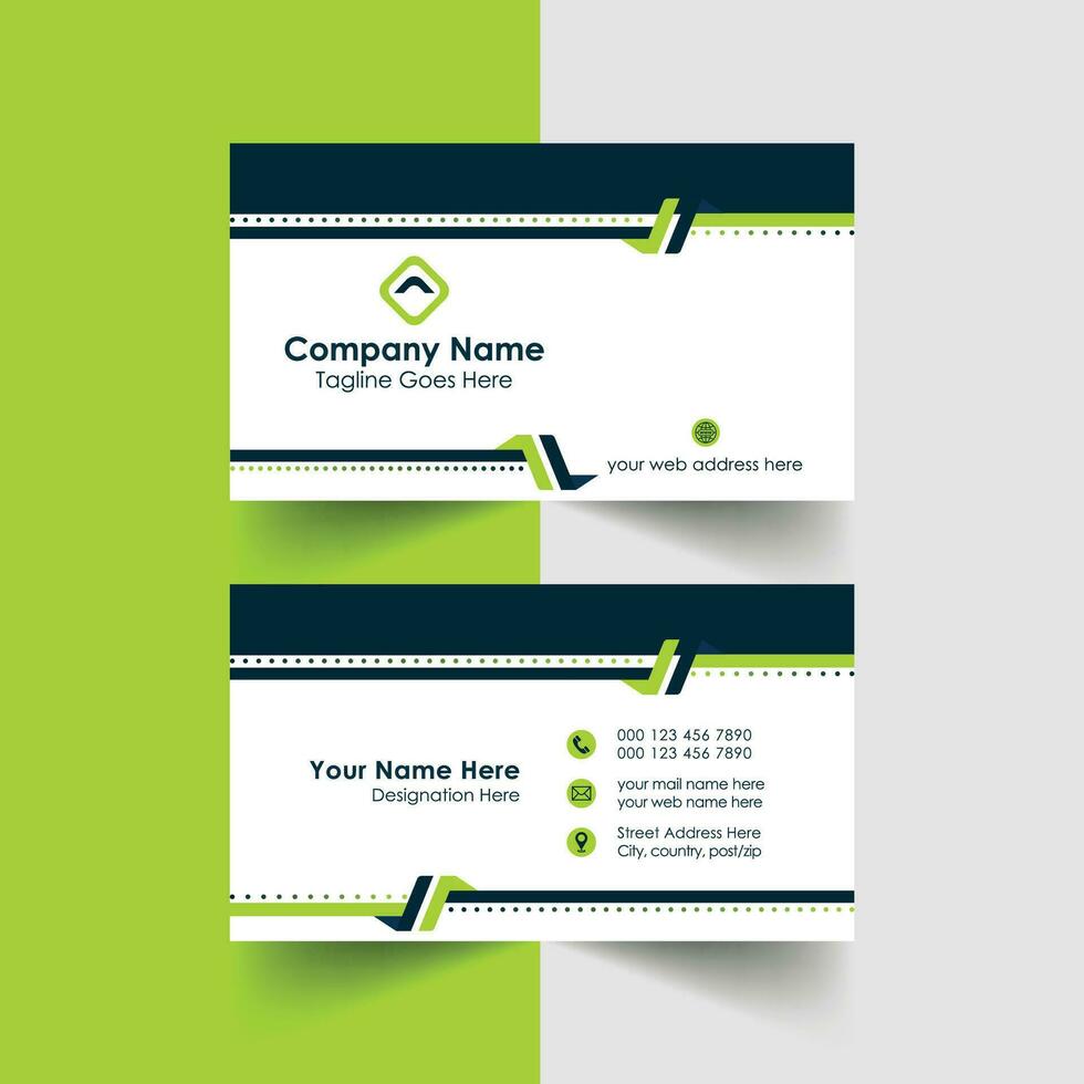 modern business card design creative visiting card vector