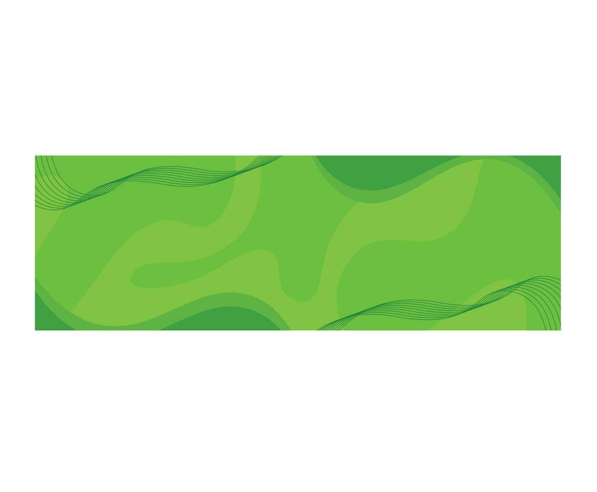 Green Fluid Banner vector