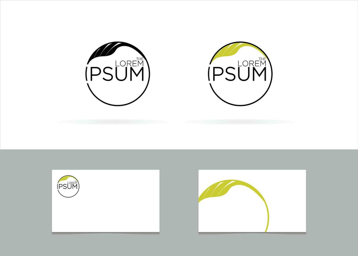 logo design for a company with a leaf logo vector