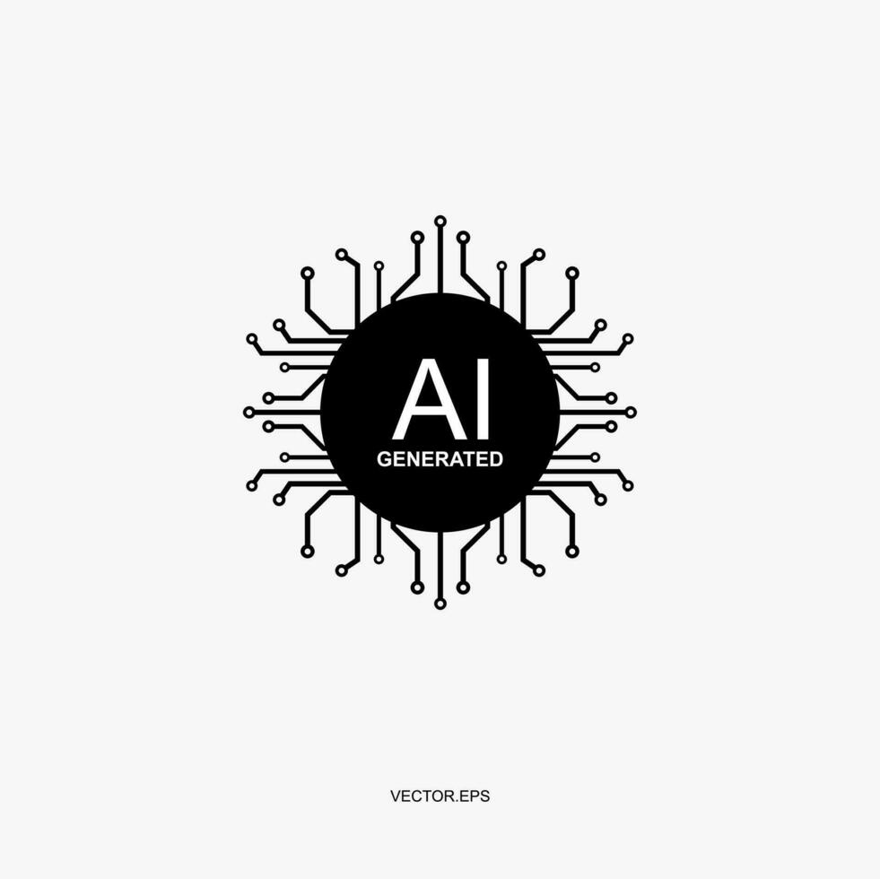 a logo for ai generation vector