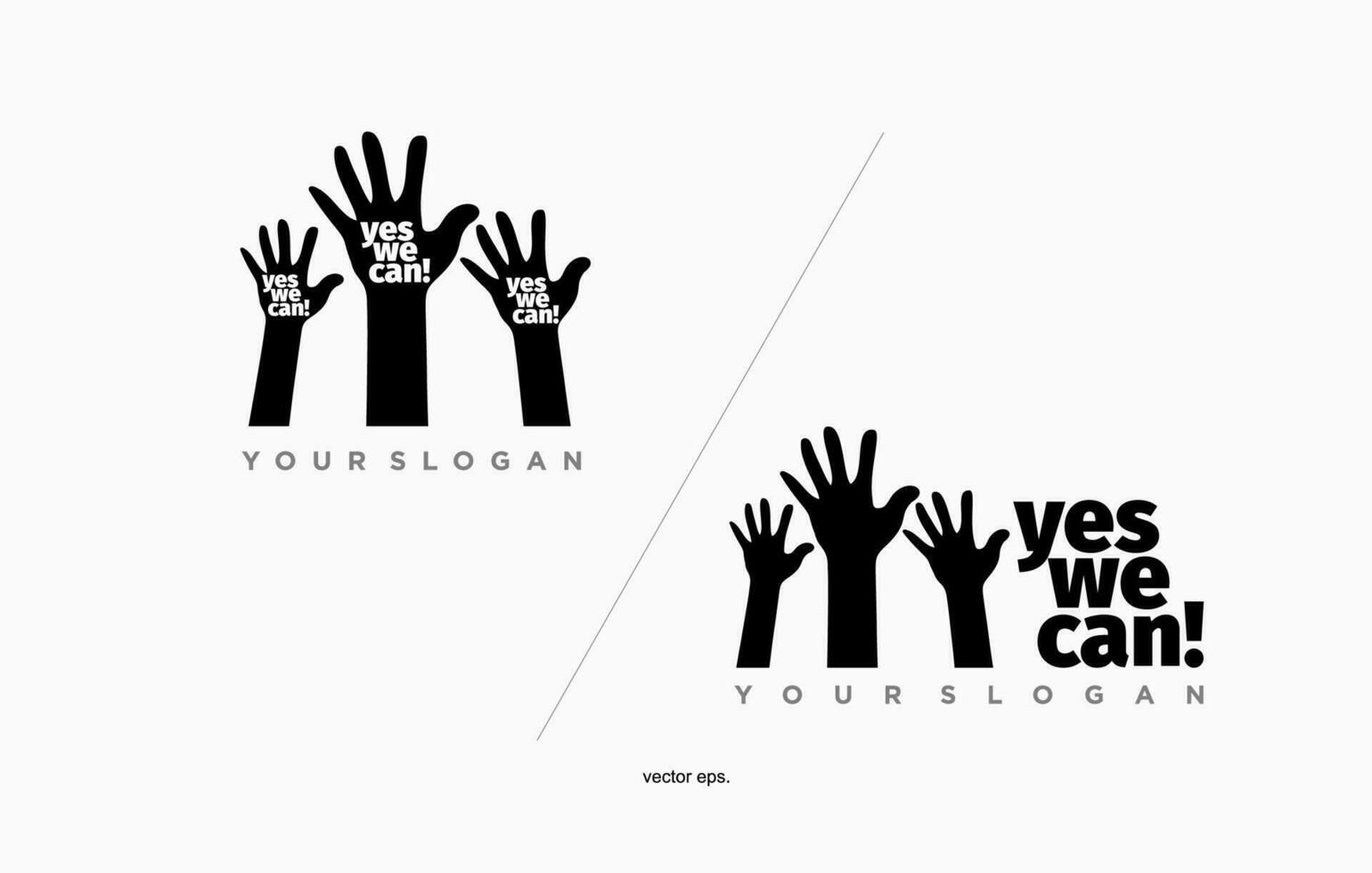 Hand Care Logo, yes we can vector
