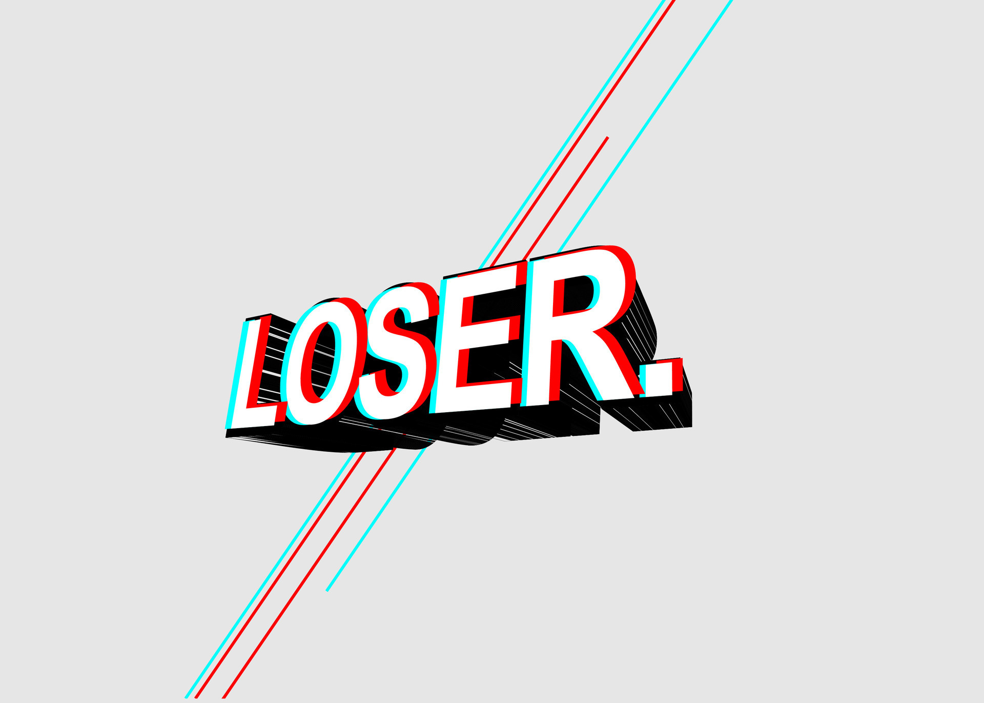the word loser is in red and blue letters 28894834 Vector Art at Vecteezy