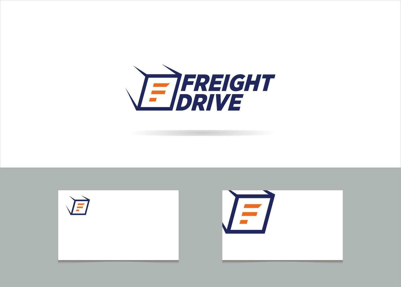 logo design for freight drive vector