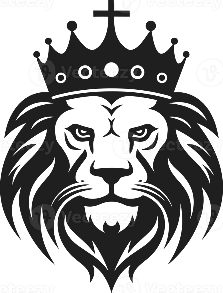 Lion Head in a Crown png