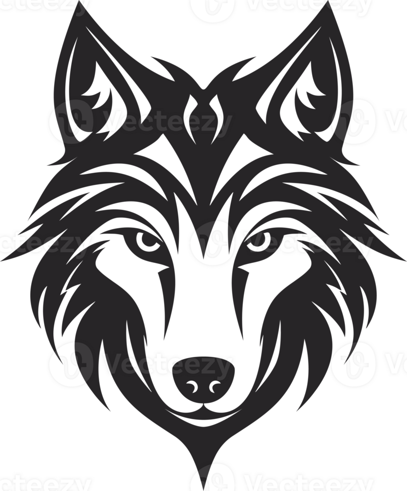 Wolf head icon png