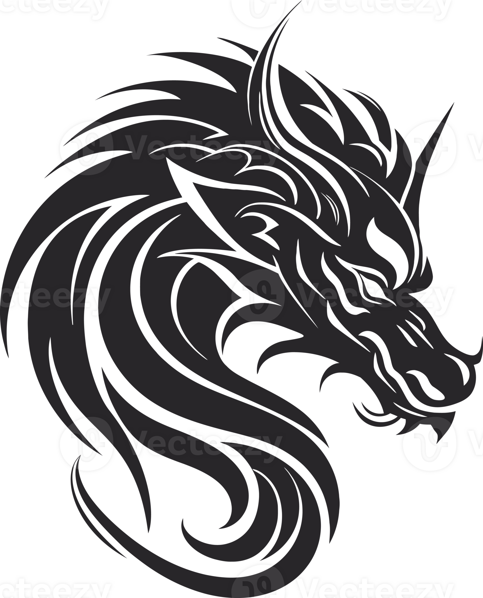 chinese-dragon-head-illustration-28895174-png