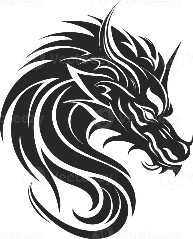 Chinese Dragon Head Illustration png