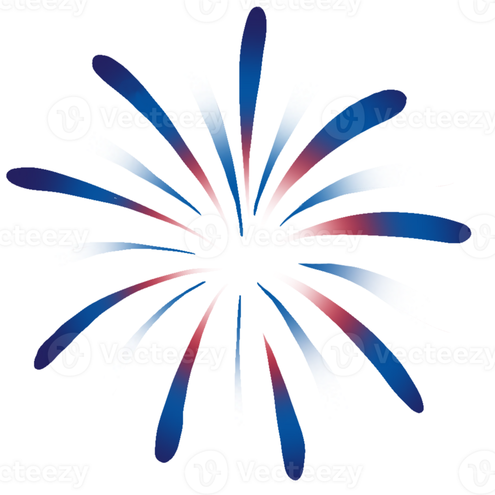 hand drawn 4th of July celebration png