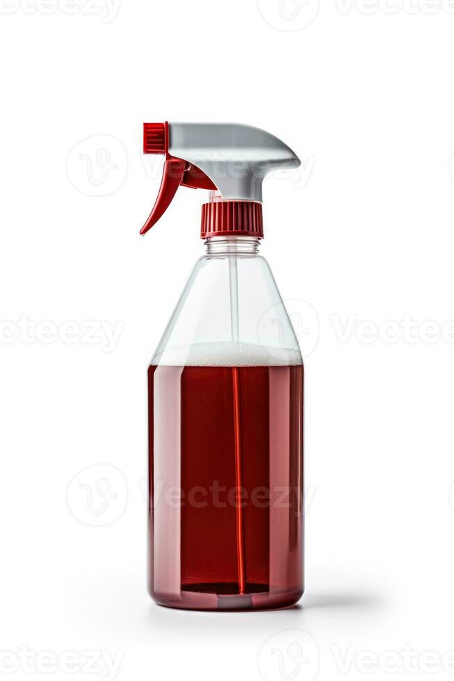 Enzyme based pet stain and odor remover in spray bottle isolated on a