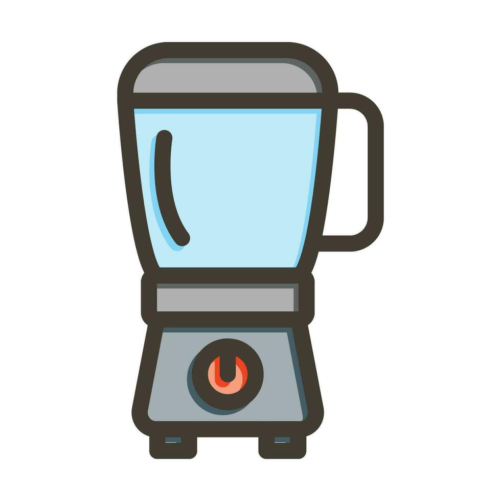 Blender Vector Thick Line Filled Colors Icon For Personal And Commercial Use.