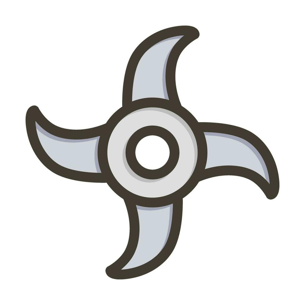 shuriken vector grueso línea lleno colores icono para personal y comercial usar.