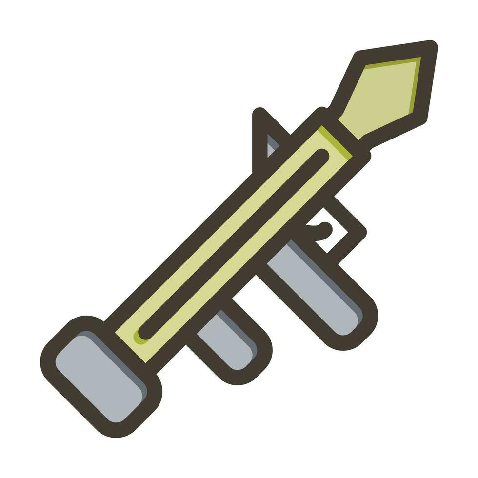 Launcher Vector Thick Line Filled Colors Icon For Personal And Commercial Use.