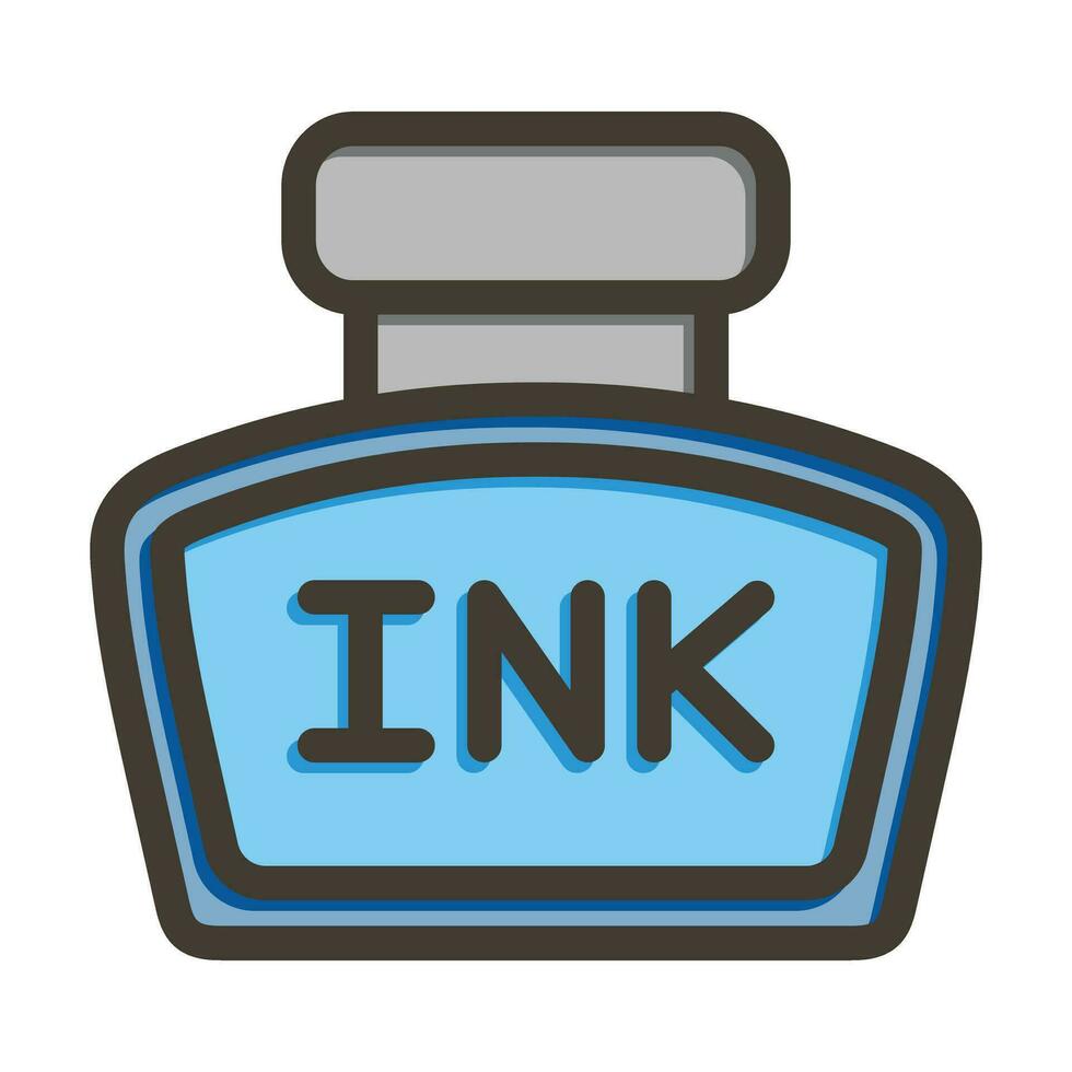 Ink Vector Thick Line Filled Colors Icon For Personal And Commercial Use.