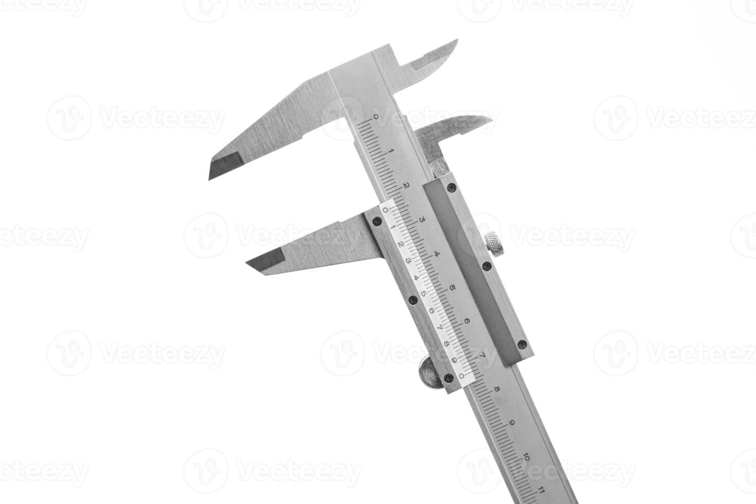 Vernier caliper on isolated white background photo