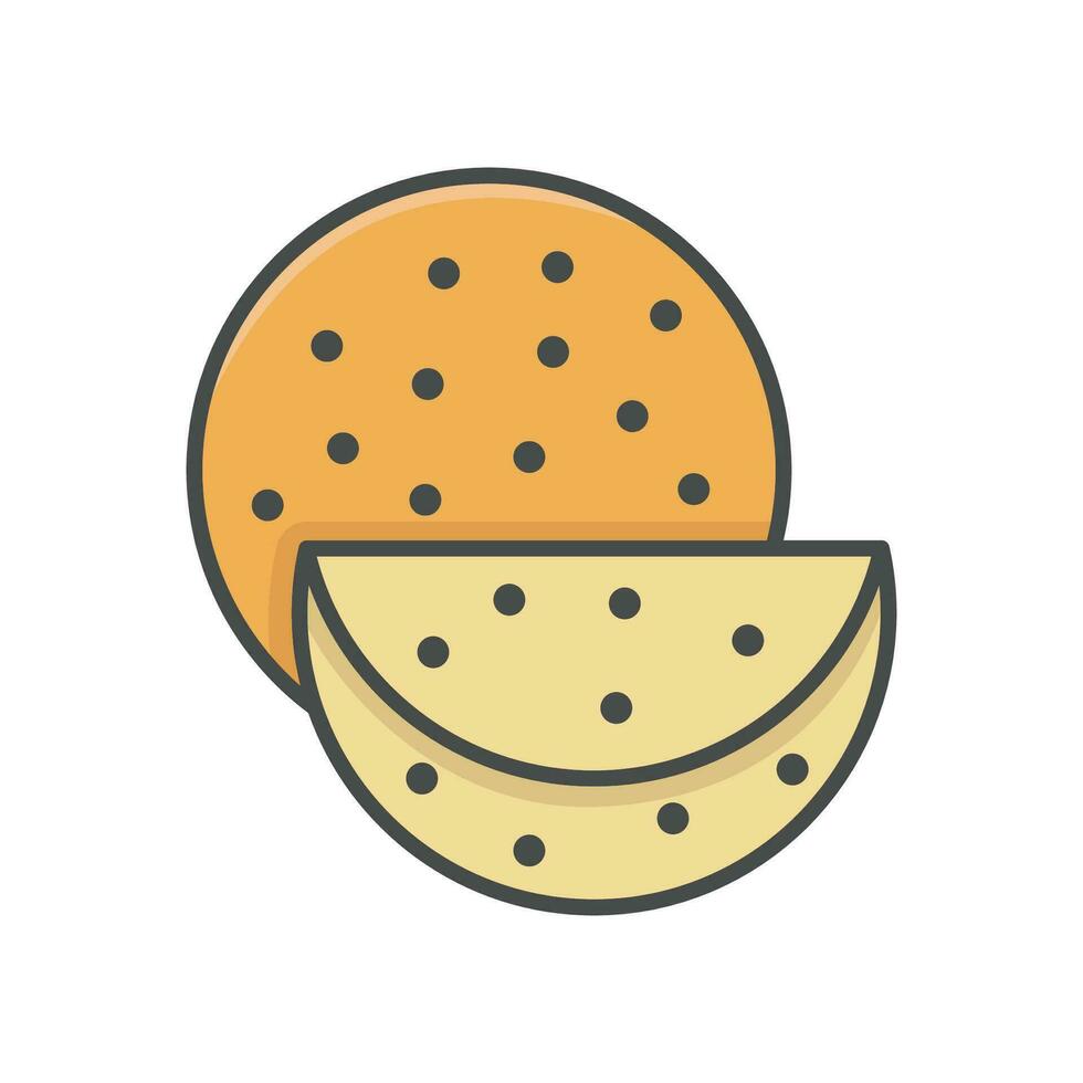 tortilla icono vector diseño modelo en blanco antecedentes