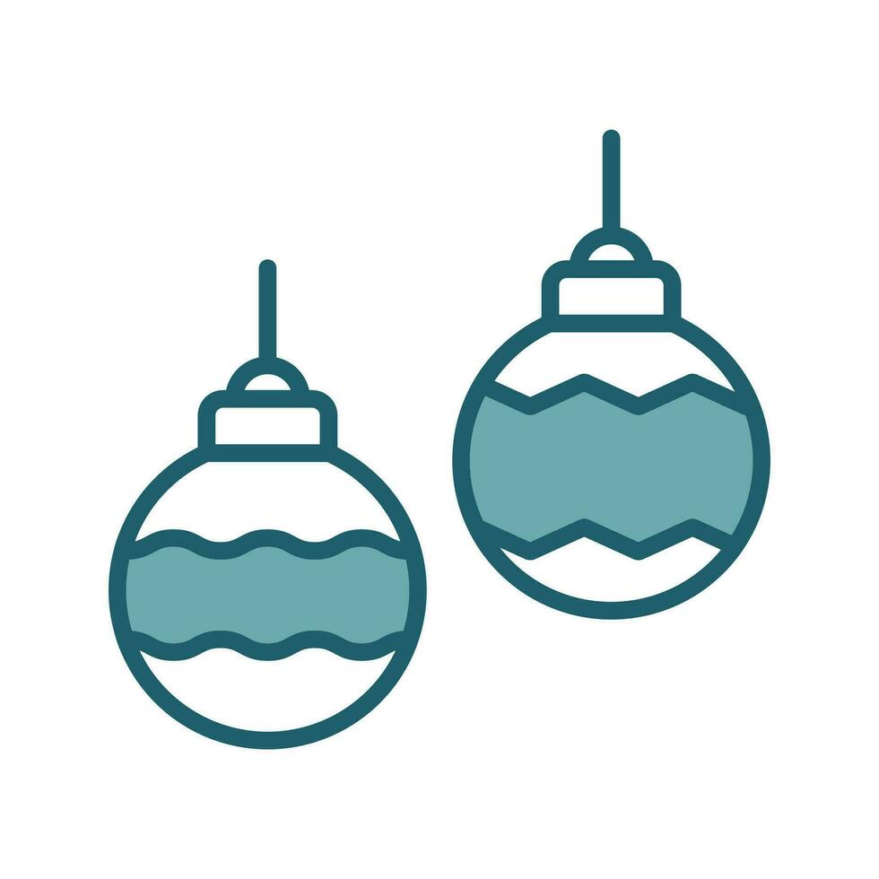 Navidad pelota icono vector diseño modelo sencillo y limpiar