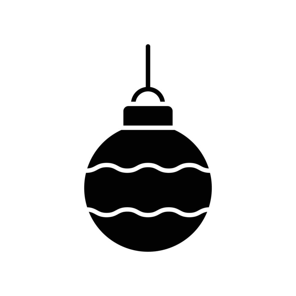 christmas ball icon vector design template simple and clean