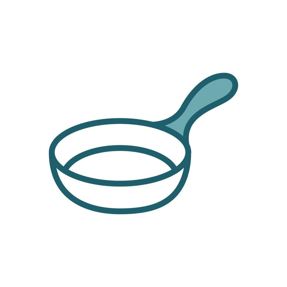 frying pan icon vector design template in white background