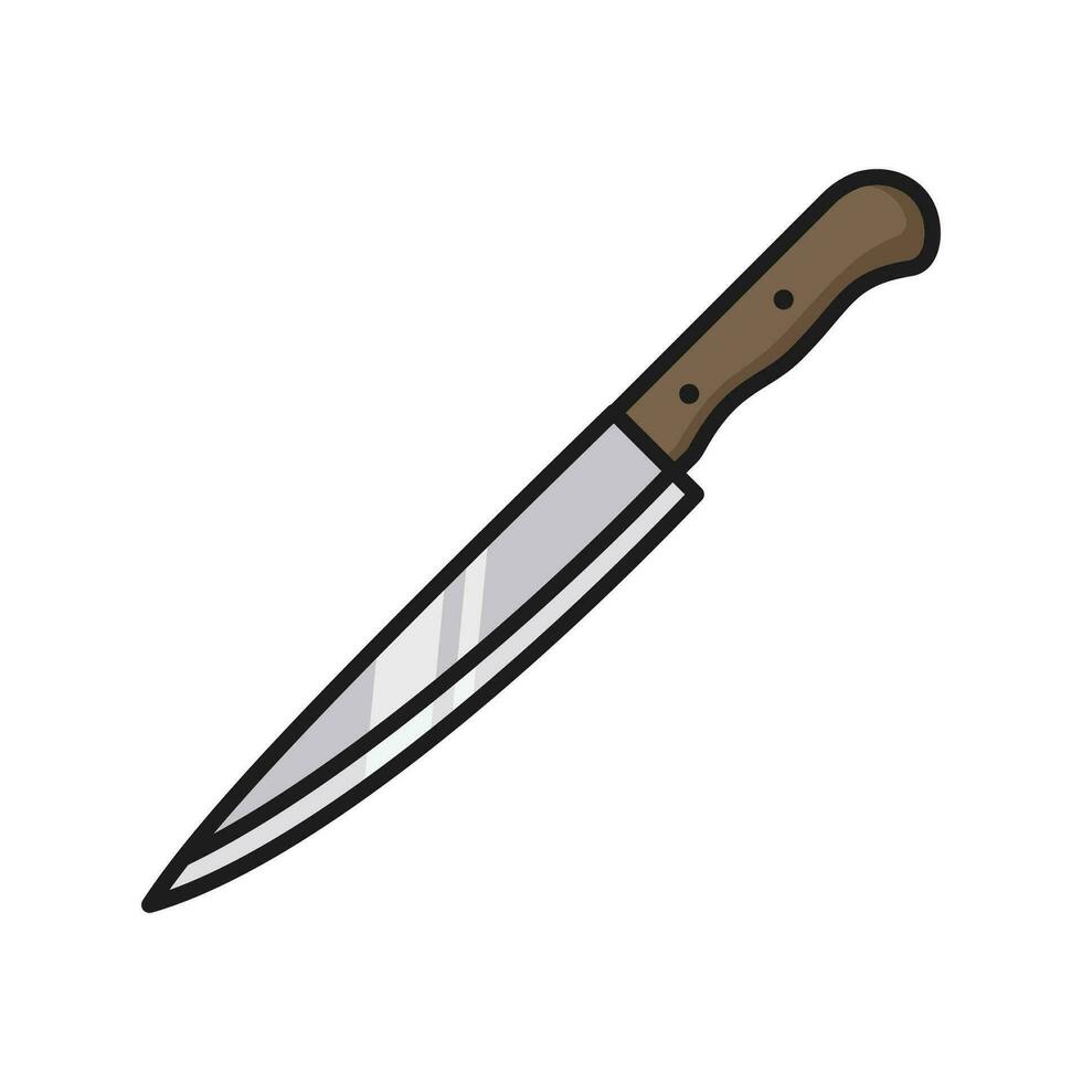 cuchillo icono vector diseño modelo sencillo y limpiar