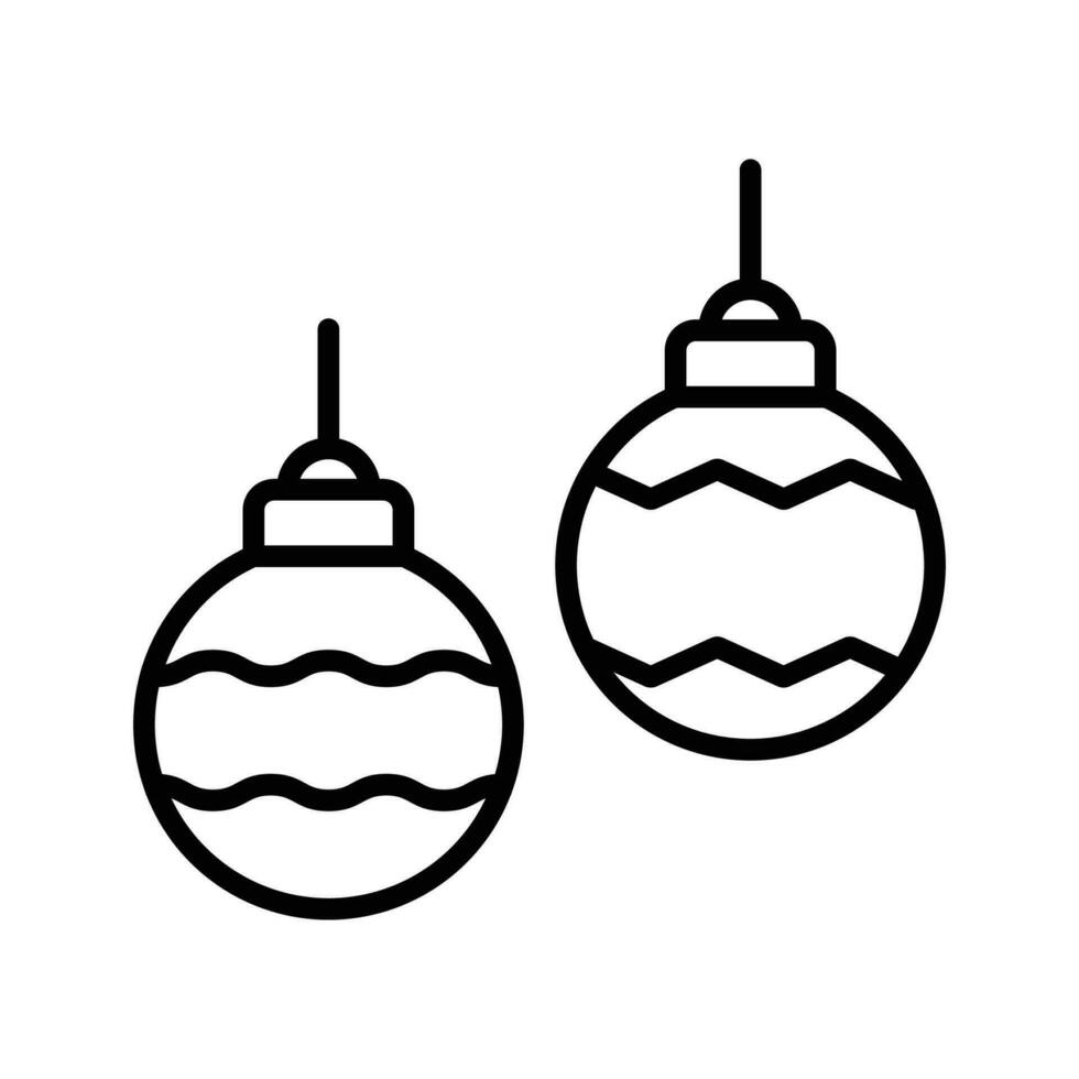 Navidad pelota icono vector diseño modelo sencillo y limpiar