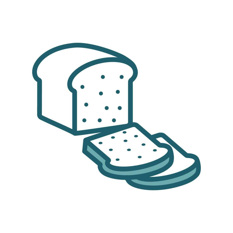 bread icon vector design template in white background