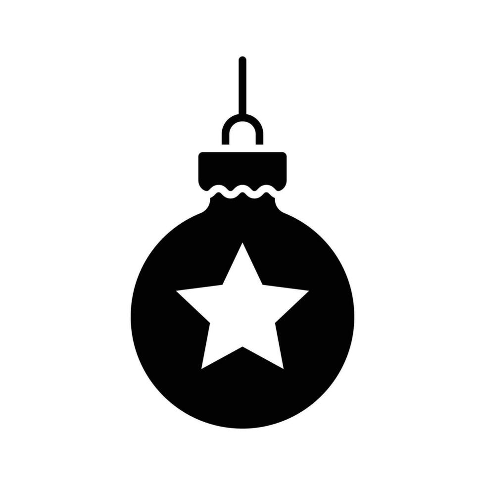 christmas ball icon vector design template simple and clean