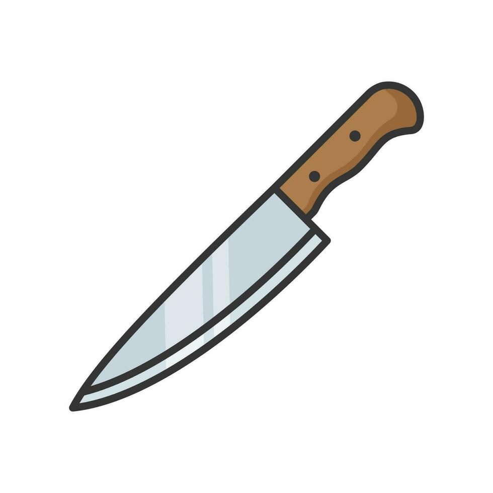 cuchillo icono vector diseño modelo sencillo y limpiar