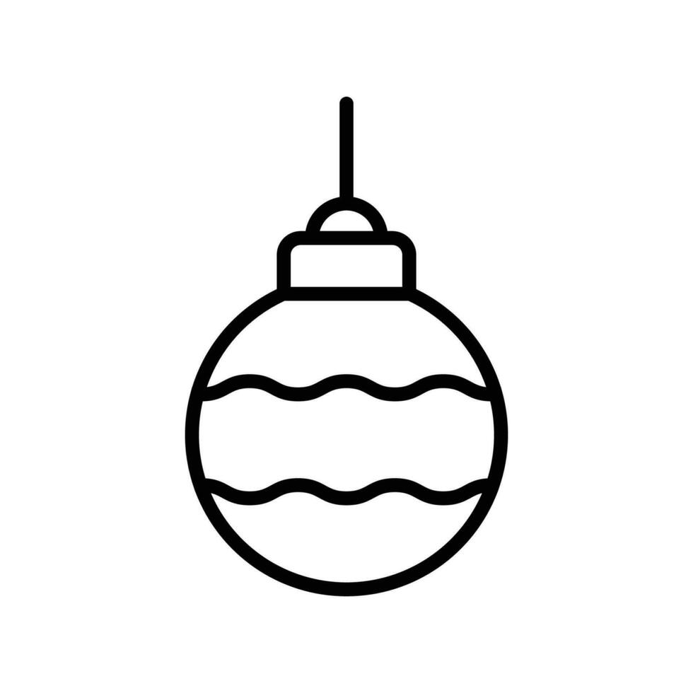 christmas ball icon vector design template simple and clean
