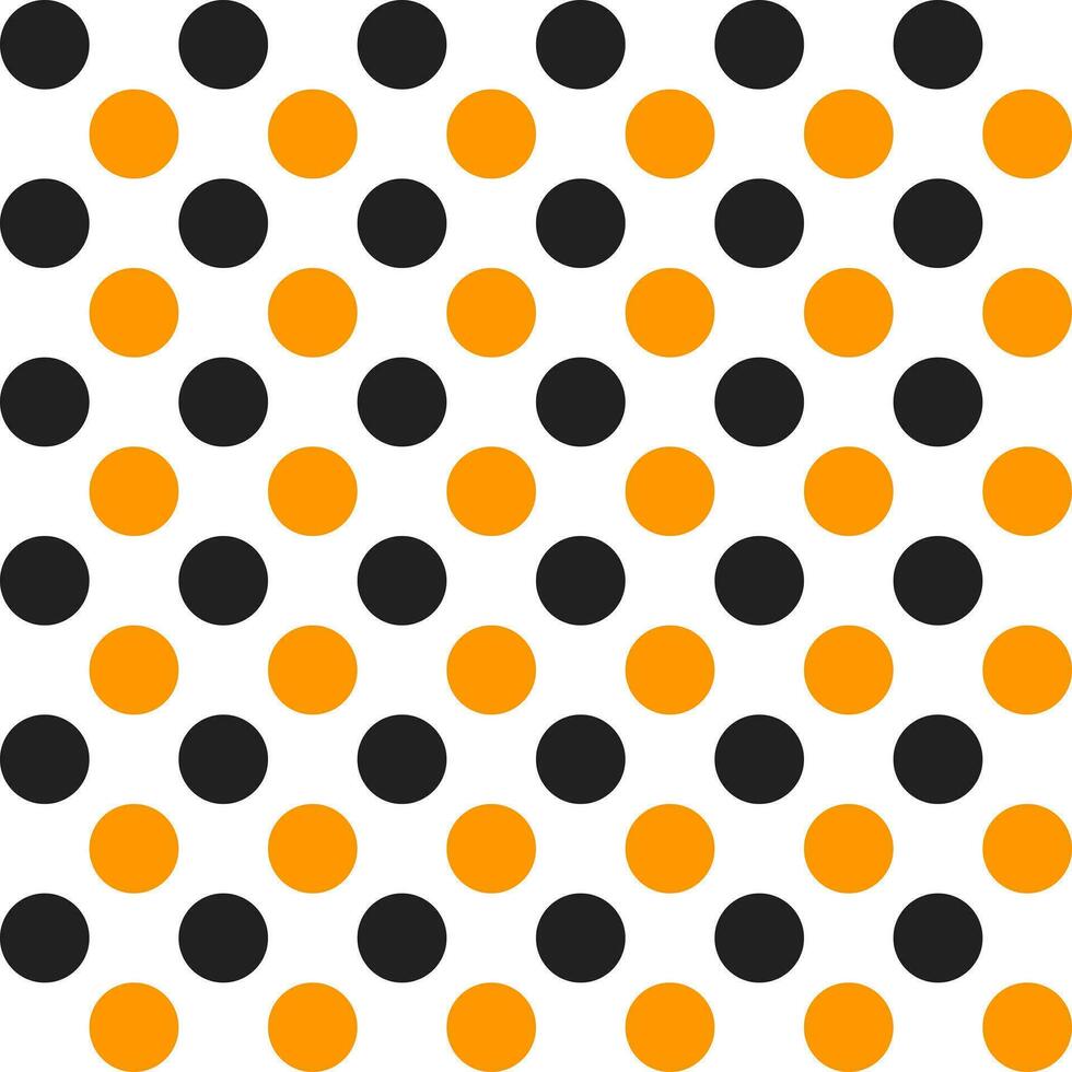 Orange and black dot pattern background. Polkadot. Dot background. Seamless pattern. for backdrop, decoration, Gift wrapping vector