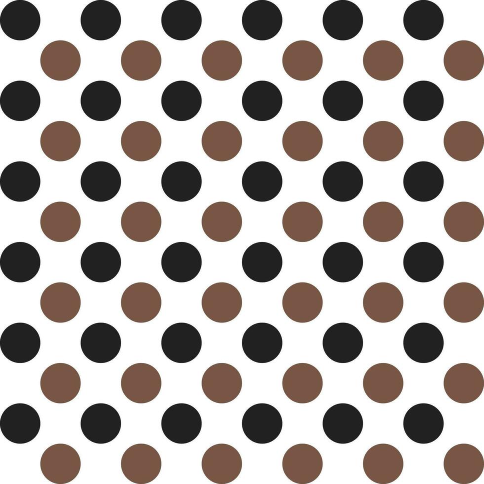 Brown and black dot pattern background. Polkadot. Dot background. Seamless pattern. for backdrop, decoration, Gift wrapping vector