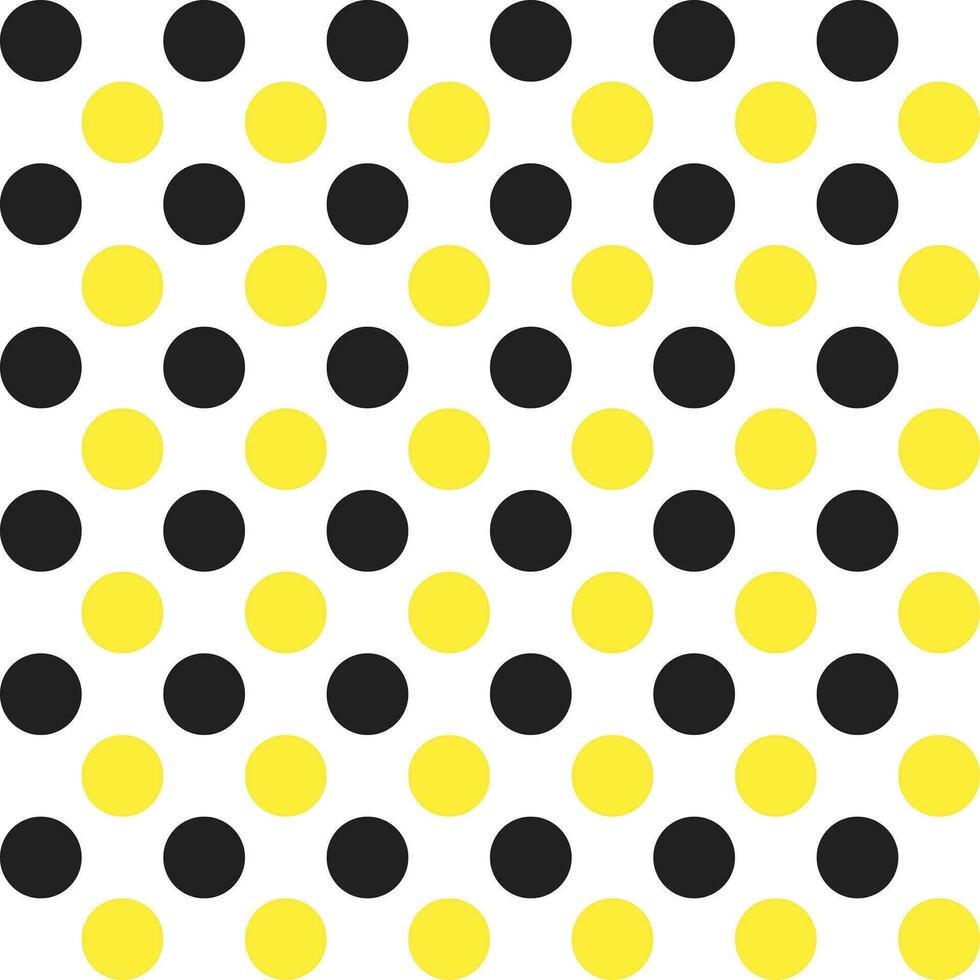 Yellow and black dot pattern background. Polkadot. Dot background. Seamless pattern. for backdrop, decoration, Gift wrapping vector