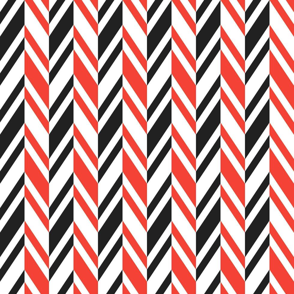 Red and black herringbone pattern. Herringbone vector pattern. Seamless geometric pattern for clothing, wrapping paper, backdrop, background, gift card.