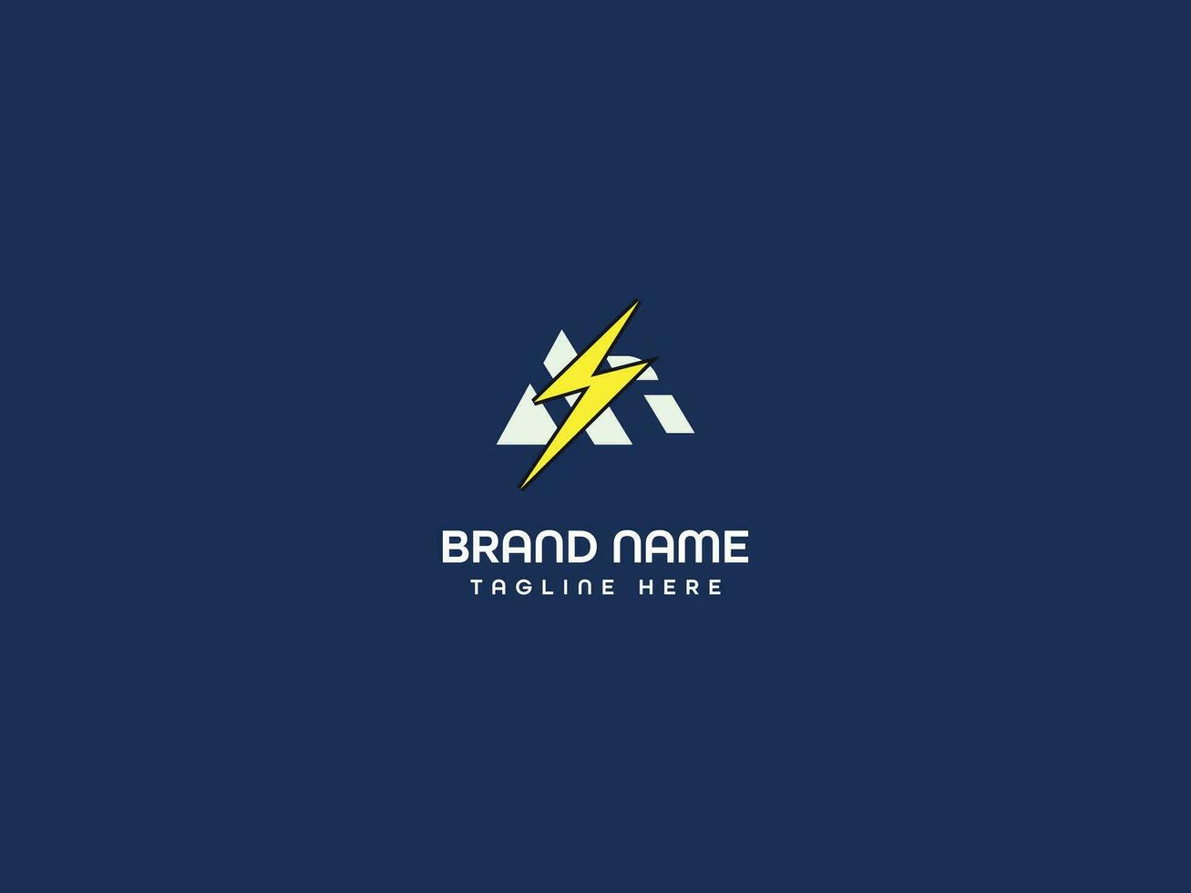 bolt letter logo vector