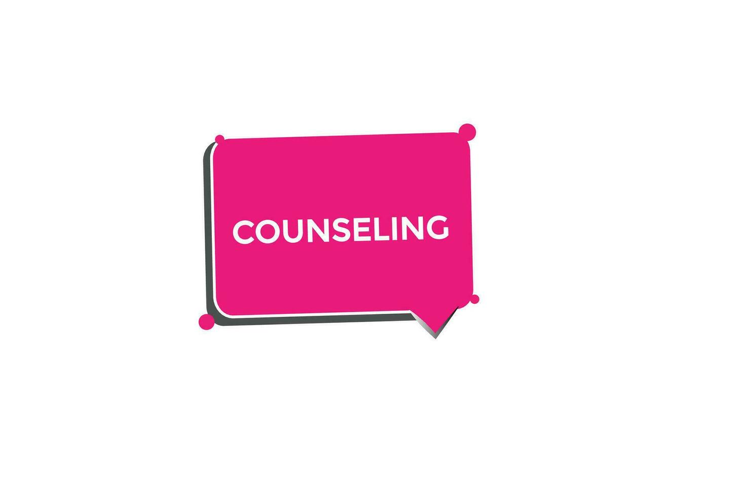 new counseling modern, website, click button, level, sign, speech, bubble  banner, vector