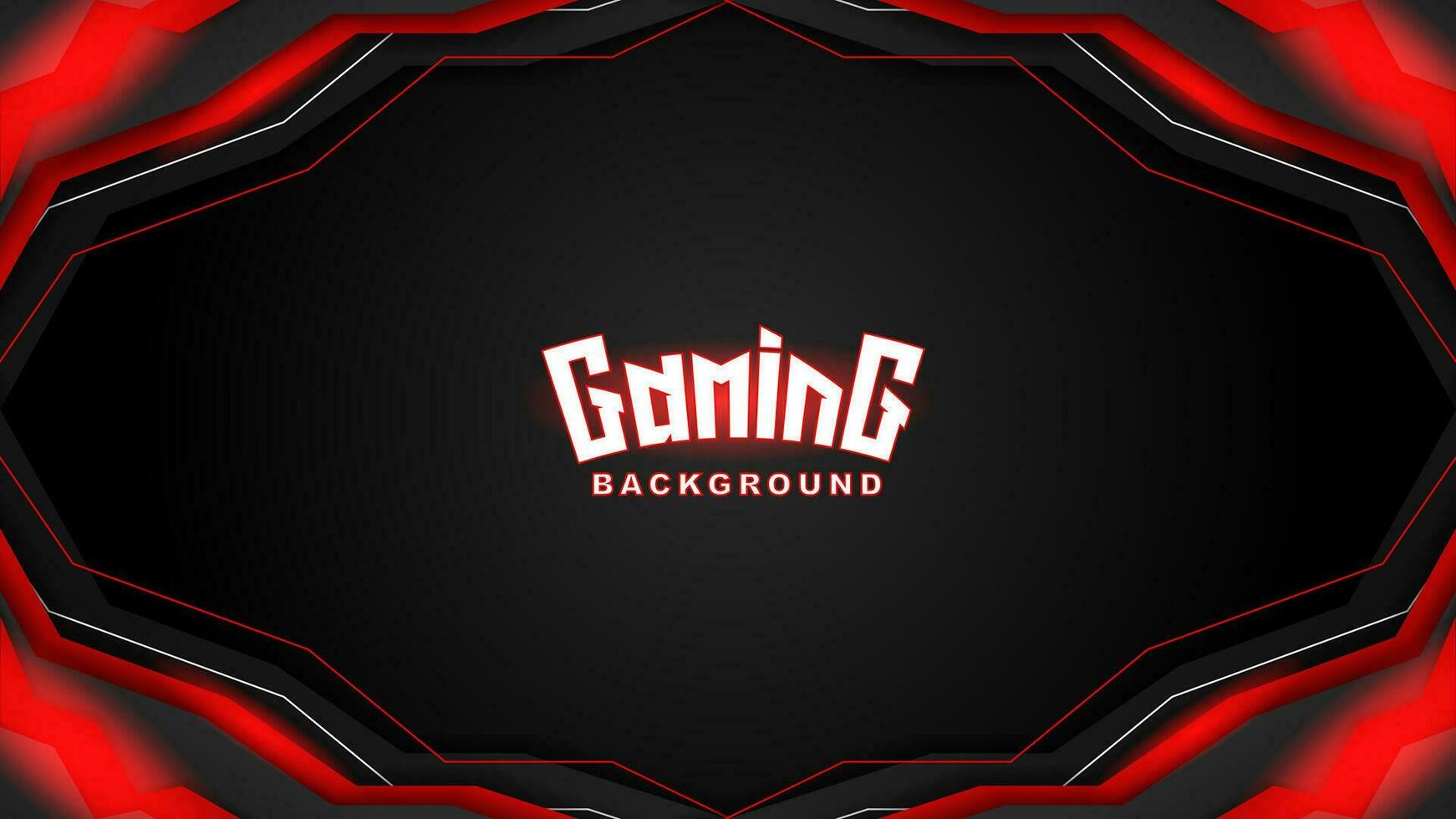 Red and black gaming background with red light. Vector illustration
